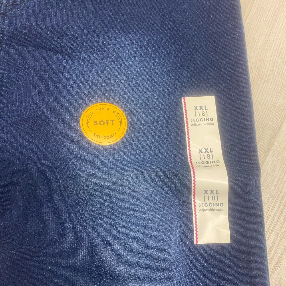 Cat & Jack Dark Navy Jegging Leggings for Girls - Picture 4 of 7